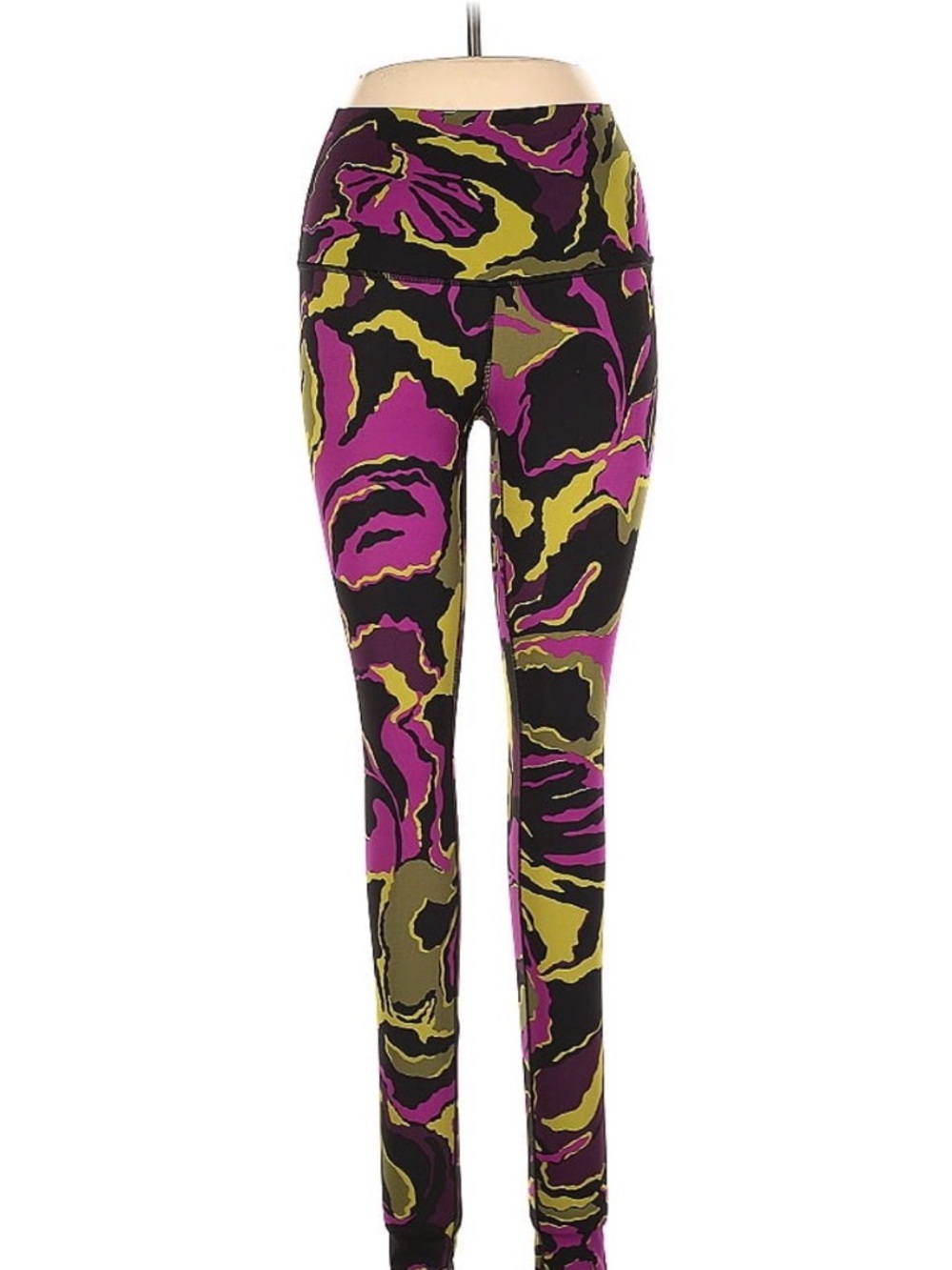 lululemon athletica High-Waist Abstract Print Leggings - Purple/Olive/Black